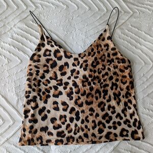 Vibe Sportswear Leopard Print Camisole